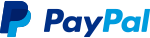 Logo officiel de Paypal en bleu sur fond blanc