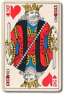 Carte représentant le roi de coeur