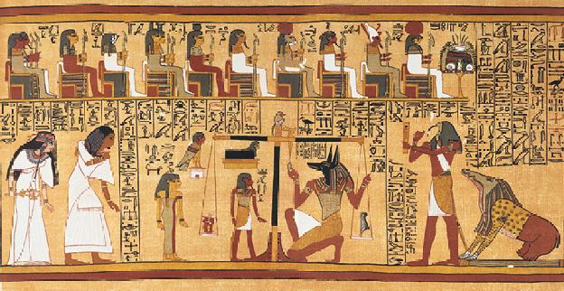 représentation historique du livre des morts