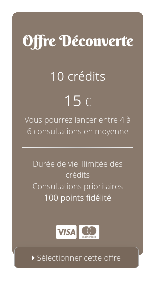 Exemple formule à 10€ pour acheter des crédits